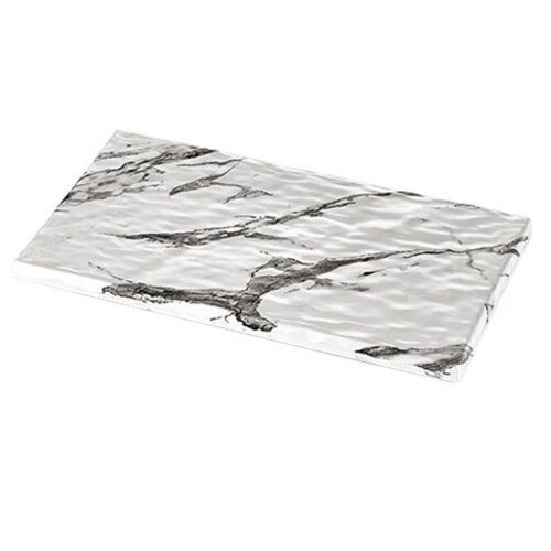 CHRselect Plat d'étalage Blanc Aspect Marbre | Mélamine de haute qualité | Haute résistance à la rupture | 1/3 GN CHRselect Plat d'étalage Blanc Aspect Marbre | Mélamine de haute qualité | Haute résistance à la rupture | 1/3 GN
