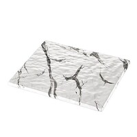 Plat d'étalage Blanc Aspect Marbre | Mélamine de haute qualité | Haute résistance à la rupture | 1/2 GN