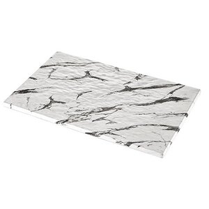 CHRselect Plat d'étalage Blanc Aspect Marbre | Mélamine de haute qualité | Haute résistance à la rupture | 1/1 GN CHRselect Plat d'étalage Blanc Aspect Marbre | Mélamine de haute qualité | Haute résistance à la rupture | 1/1 GN
