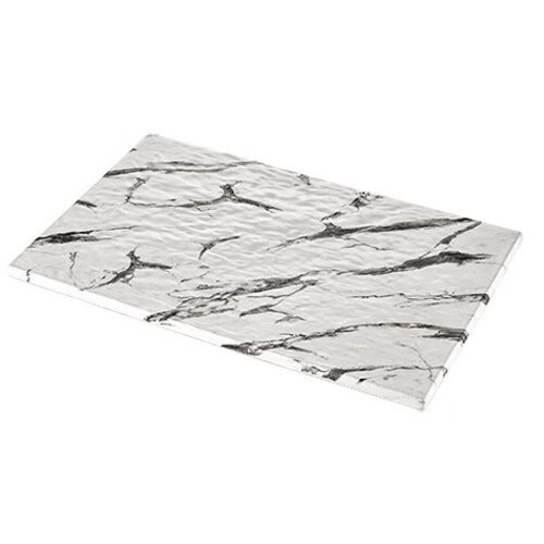 CHRselect Plat d'étalage Blanc Aspect Marbre | Mélamine de haute qualité | Haute résistance à la rupture | 1/1 GN CHRselect Plat d'étalage Blanc Aspect Marbre | Mélamine de haute qualité | Haute résistance à la rupture | 1/1 GN
