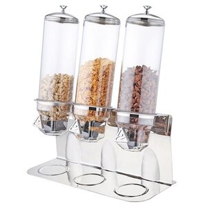 CHRselect Distributeur Muesli INOX | 540x240x(H)600mm | 3x 4 Litres