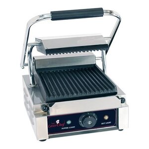 CaterChef Grill de contact | Rainuré/Rainuré | 290x400x210(h) | 1800W