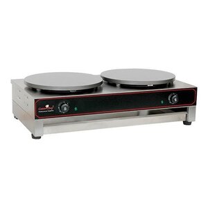 CaterChef Crêpière Double Électrique  | Professionnelle | 2 x 3000W / 230V |   Ø 40 cm