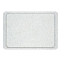 Plateau Horeca | Polyester renforcé de Fibre de Verre | Résistant aux chocs | Design Gris| 1/2 GN | 265x325mm