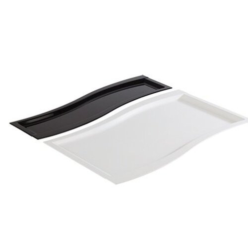 CHRselect Plat d'étalage sinus Blanc | Mélamine de haute qualité | Haute résistance à la rupture | 2/4 GN