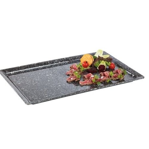 CHRselect Plat d'étalage Look Granit | Haute résistance à la rupture | 1/1GN