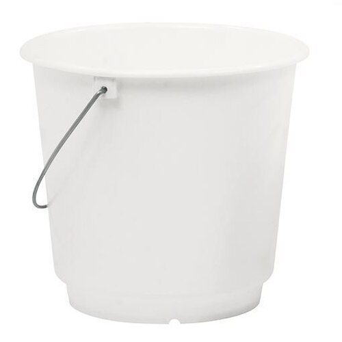 CHRselect Seau Blanc Plastique 15 Litres - Gradué