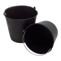 Seau Noir Plastique 20 Litres - Gradué