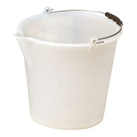 Seau Blanc Plastique 9 Litres - Bec verseur