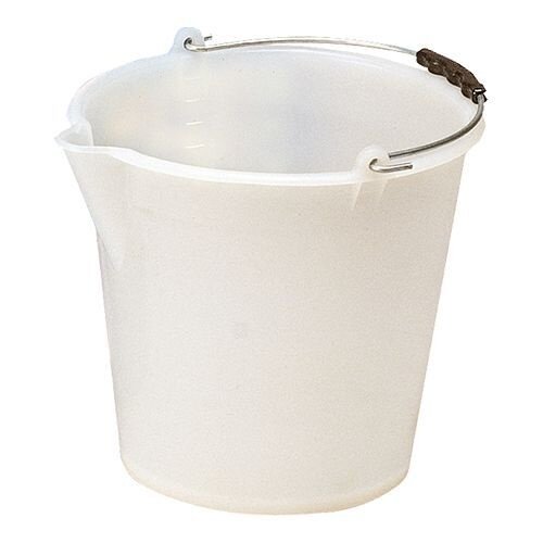 CHRselect Seau Blanc Plastique 12 Litres - Bec verseur