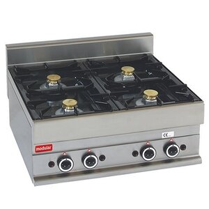 Modular Réchaud 650 Modulaire - Gaz - 4 Brûleurs - 70x65x(h)28cm - 17,2 kW Modular Réchaud 650 Modulaire - Gaz - 4 Brûleurs - 70x65x(h)28cm - 17,2 kW