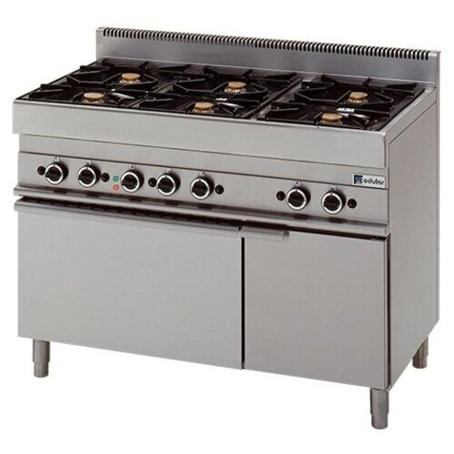 Modular Fourneau 650 Modulaire - Gaz - 6 Brûleurs Avec Four à air Chaud Électrique - 110x65x(h)85cm - 25..8 kW