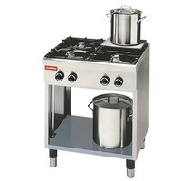Table de Cuisson 650 Modulaire - Propane - 4 Brûleurs avec Châssis Ouvert - 70x65x(h)85cm - 17,2 kW