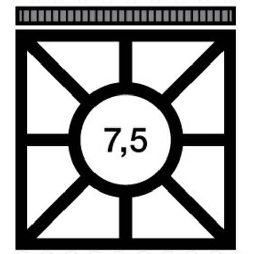 Modular Réchaud 650 Modulaire - Gaz - 1 Grand Brûleur - 40x65x(h)28cm - 7,5 kW