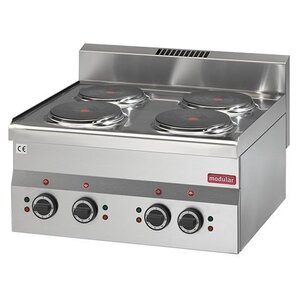 Modular Réchaud Électrique 600 Modulaire | 6 kW | 4 Brûleurs | 6000 Watt Modular Réchaud Électrique 600 Modulaire | 6 kW | 4 Brûleurs | 6000 Watt