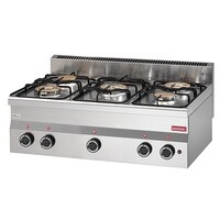 Réchaud à Gaz 600 Modulaire | 6 Brûleurs - 17,4 kW | Propane | 900x600x(h)280mm