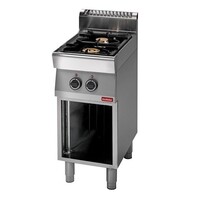 Réchaud 700 Modulaire - Gaz - 2 Brûleurs - avec Châssis Ouvert - 40x70x(h)85cm - 9,2 kW
