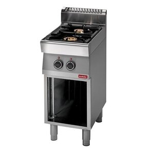 Modular Réchaud 700 Modulaire - Gaz - 2 Brûleurs - avec Châssis Ouvert - 40x70x(h)85cm - 9,2 kW