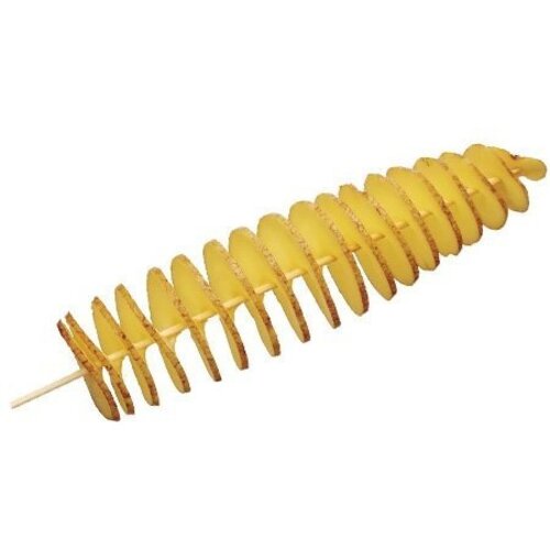 Roller Grill Friteuse X-Long Twister de pommes de terre | 230V | Robinet de Vidange | 2x8 Litres | 40x60x(H)45cm