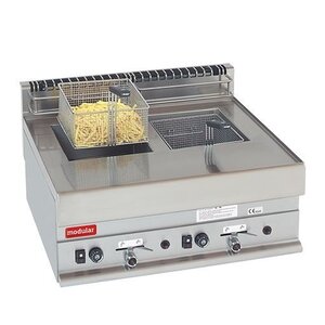 Modular Friteuse Gaz | Modulaire 650 | 8+8 Litres | 12,6 kW | 700x650x(H)280mm