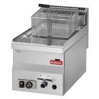 Friteuse Gaz | 600 Modulaire | 8 Litres | 6,8 kW | 300x600x(H)280mm