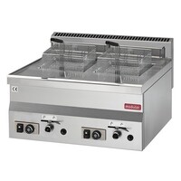 Friteuse 600 Modulaire | Gaz | 2x8 Litres | 13,6 kW | 600x600x(H)280mm