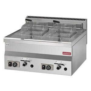 Modular Friteuse 600 Modulaire | Gaz | 2x8 Litres | 13,6 kW | 600x600x(H)280mm