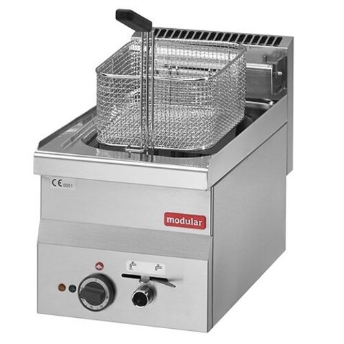 Modular Friteuse Série 600 Modulaire | Électrique | avec Robinet de Vidange | 10 Litres | 7,5 kW | 400V | 300x600x(H)280cm
