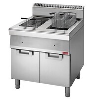 Friteuse | Gaz | 700 Modulaire | 2x13 Litres | 20,4kW | avec Châssis | 70x70x(h)85cm