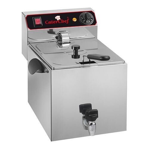 CaterChef Friteuse avec Robinet de Vidange | 9 Litres | 3,25kW | 280x530x(H)350mm