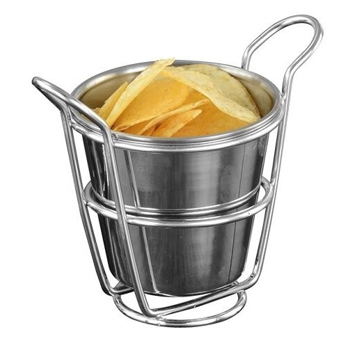 CHRselect Plateau à Servir INOX avec ravier | Ø 120x(H)130mm CHRselect Plateau à Servir INOX avec ravier | Ø 120x(H)130mm