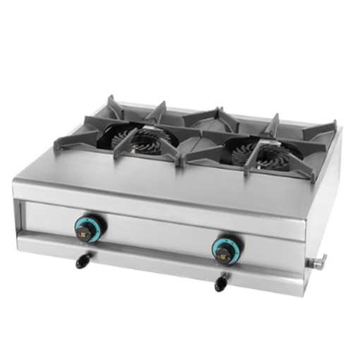 Modular Réchaud - Gaz - 2 Brûleurs - 38x60x(h)25cm - 15 kW Modular Réchaud - Gaz - 2 Brûleurs - 38x60x(h)25cm - 15 kW