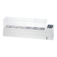Vitrine de Réfrigération - Pico - 120x24x21(h) cm | (cap.GN1/6x6-15cm)