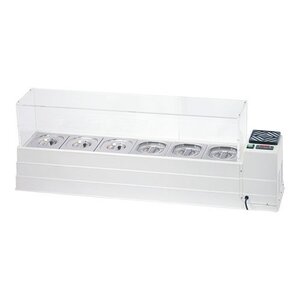 CaterCool Vitrine de Réfrigération - Pico - 120x24x21(h) cm | (cap.GN1/6x6-15cm)