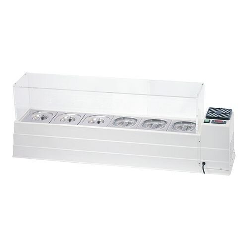 CaterCool Vitrine de Réfrigération - Pico - 120x24x21(h) cm | (cap.GN1/6x6-15cm)