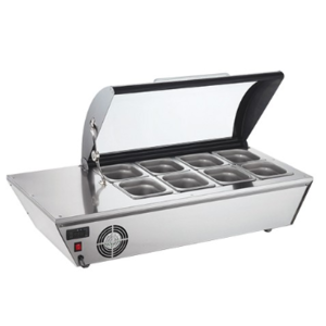 CaterCool Vitrine de Réfrigération CaterCool Blanc (cap.GN1/6x8-10cm) | Éclairage Intérieur LED | 0 /+12°C | 58 Litres CaterCool Vitrine de Réfrigération CaterCool Blanc (cap.GN1/6x8-10cm) | Éclairage Intérieur LED | 0 /+12°C | 58 Litres