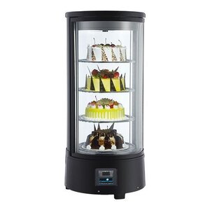 CaterCool Vitrine Réfrigérée | 72L | Plateaux Tournants et Eclairage LED | Ø450x930(h)mm | CaterCool Vitrine Réfrigérée | 72L | Plateaux Tournants et Eclairage LED | Ø450x930(h)mm |