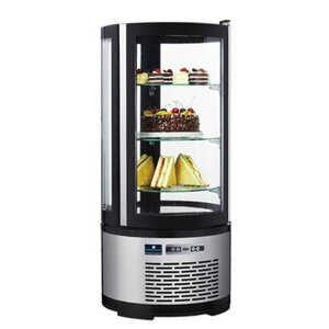 CaterCool Vitrine Réfrigérée | 100L | Plateaux Tournants et Éclairage LED | Ø480x(h)1030mm CaterCool Vitrine Réfrigérée | 100L | Plateaux Tournants et Éclairage LED | Ø480x(h)1030mm