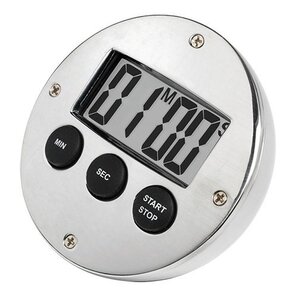 CHRselect Minuterie Digitale Chromée | 60 Minutes | DeLuxe | Ø 80mm CHRselect Minuterie Digitale Chromée | 60 Minutes | DeLuxe | Ø 80mm