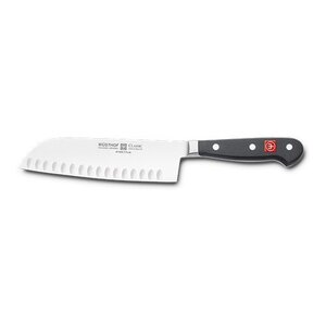 Wusthof Couteau de Cuisine Santoku - 17cm - avec encoches - Wusthof - Dreizack "Classic"