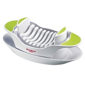 CHRselect Coupe Tomates Plastique | 8 Couteaux dentelés affûtés | 220x120x(H)70mm