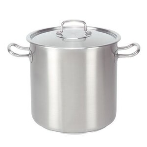 CHRselect Marmite INOX - Haute avec Couvercle  - 3 Litres Choix de 12 Tailles Ø 16cm