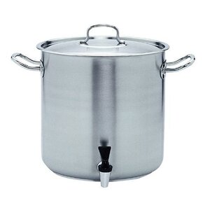 CHRselect Marmite INOX avec Robinet, Grille et Couvercle | Choix de 2 Tailles