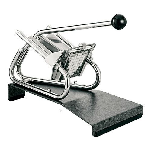 CHRselect Coupe Frites Modèle de Table Chromé - Grille de couteau Plastique 10x10mm