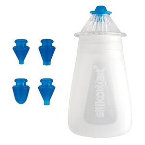 CHRselect Bouteille de Dosage en Silicone | 4 Embouts | 60ml