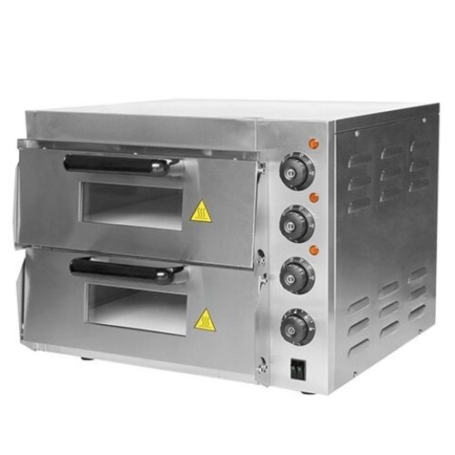 CaterChef Four à Pizza  INOX | 50°C-350°C | 3000W | 560x560x(H)440mm