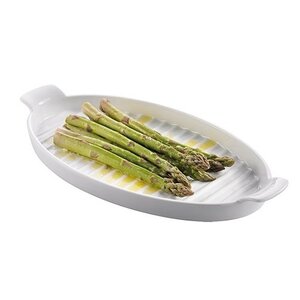 CHRselect Plateaux à servir/Asperge Porcelaine | 400x200x(H)40mm