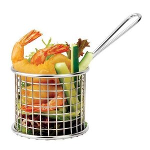 CHRselect Corbeille de Présentation Mini INOX | Rond | 9cm