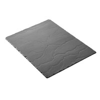 Plat d'étalage Porcelaine de Basalte | Aspect Ardoise| 540x170x(H)7mm