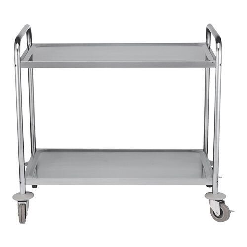 Emga Chariot de Service (cap.2x 90x50cm) | INOX | h95cm